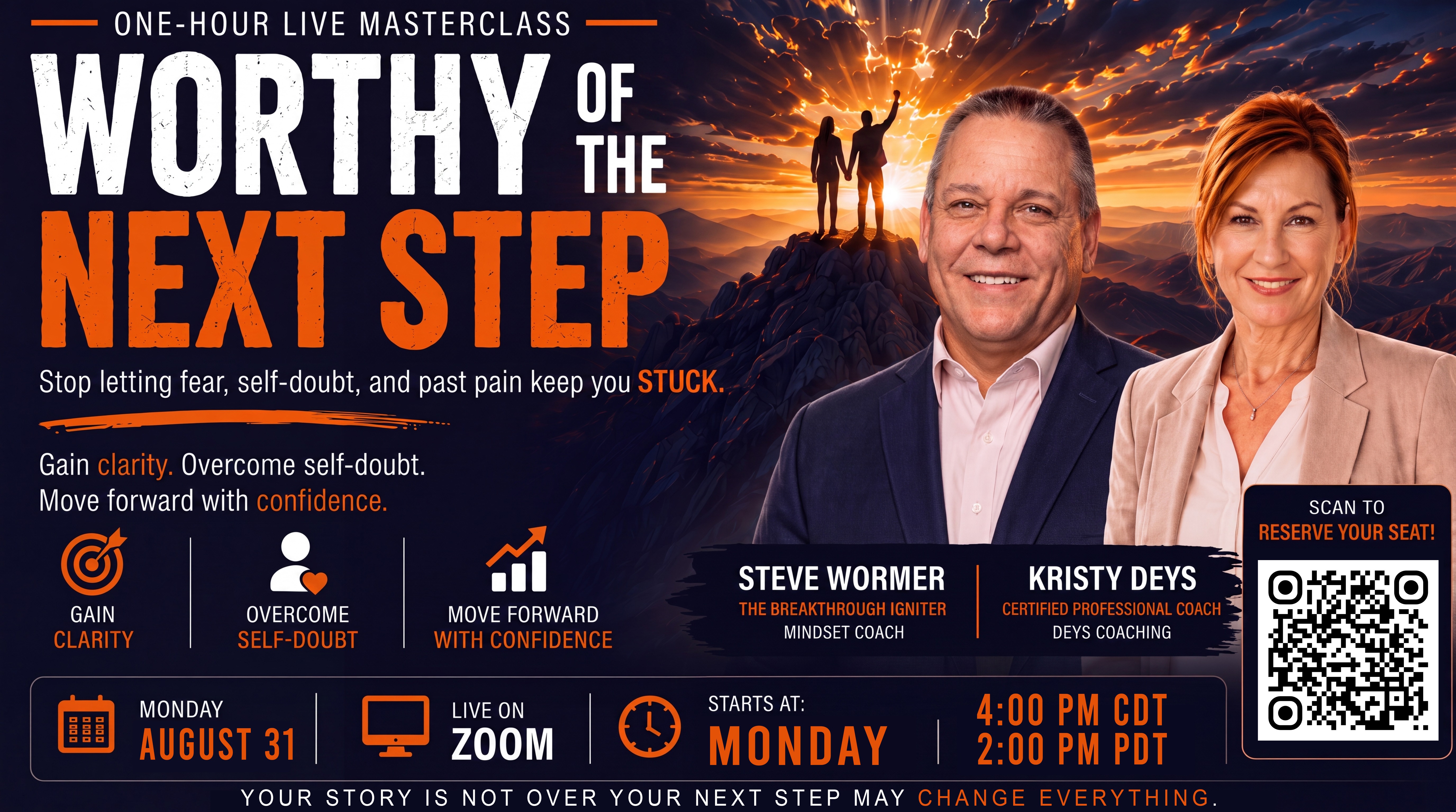 Worthy of the Next Step — Steve Wormer and Kristy Deys Live Masterclass