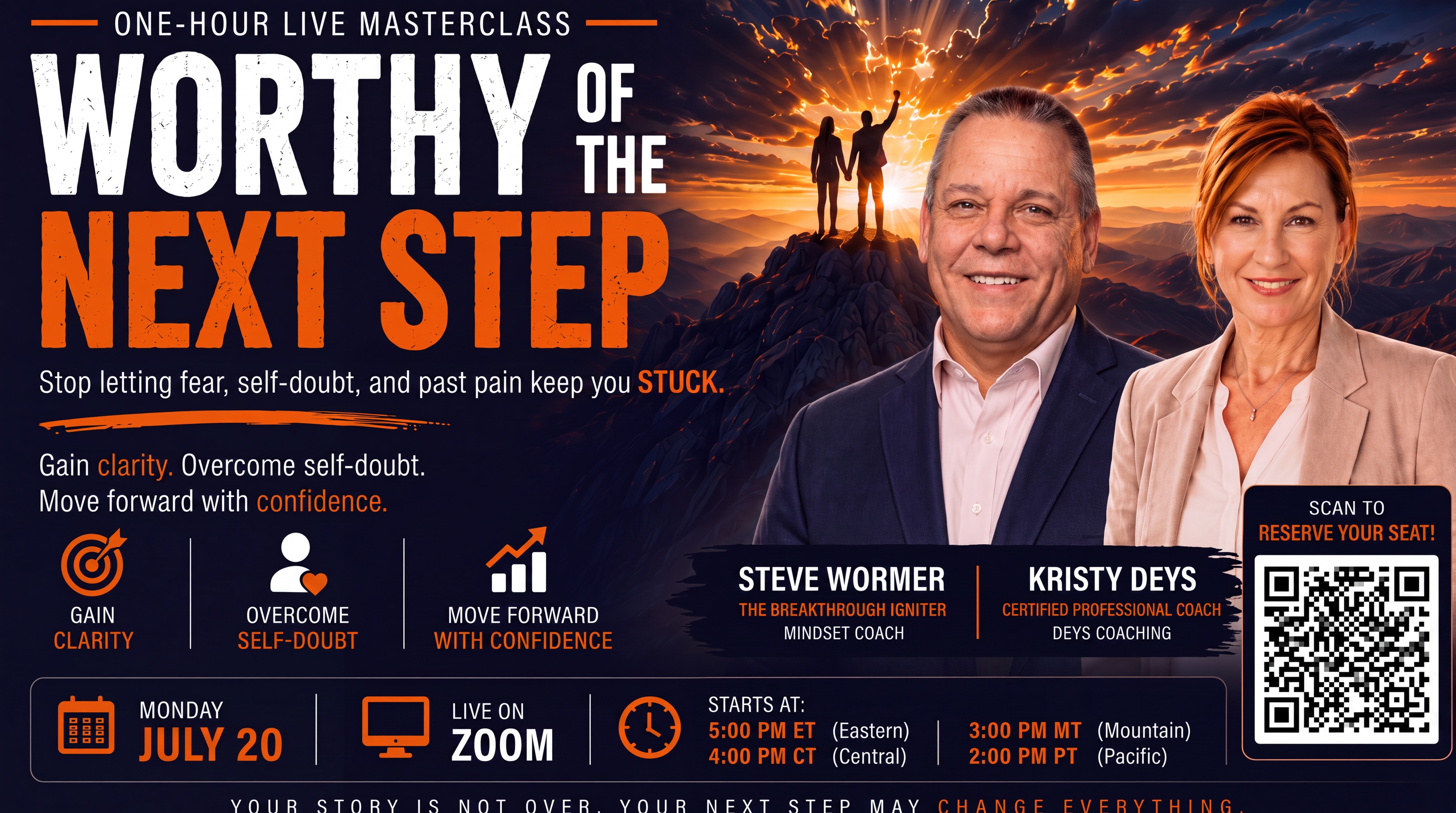 Worthy of the Next Step — Steve Wormer and Kristy Deys Live Masterclass